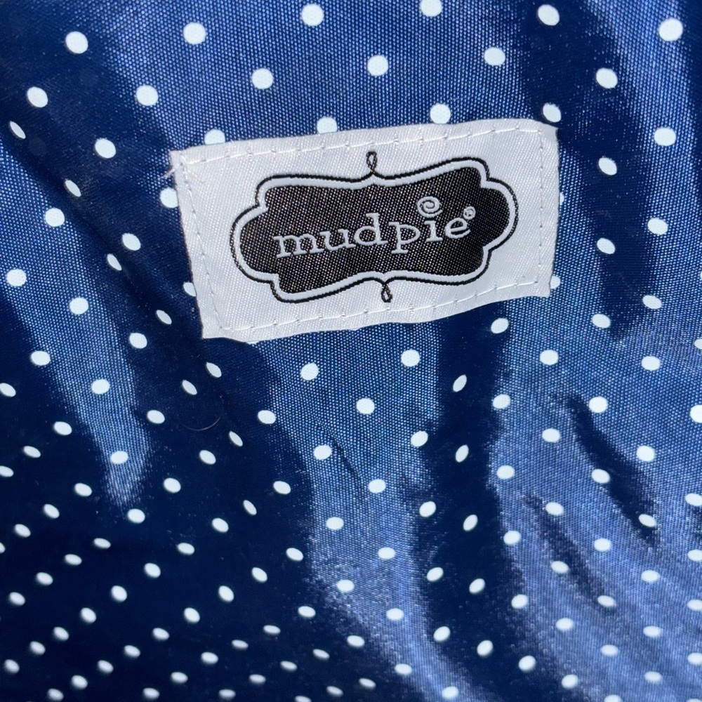 Mud Pie Navy and Yellow Striped Tote-NWOT - Picture 5 of 6